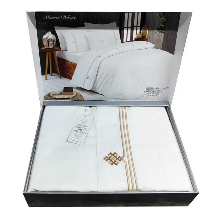 Постільна білизна Maison D'or MAISON DELUXE BEIGE (бежева) євро