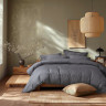 Постельное белье сатин 210ТС Lotus Home Brista антрацит евро (180х200+30см)