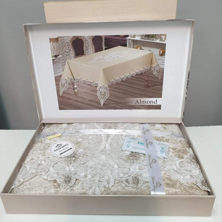 Скатерть прямоугольная Maison Royale Almond Kappuccino 160х220 см