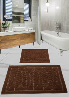 Набор ковриков для ванной комнаты Diva Forest Brown 60x100+50x60 см