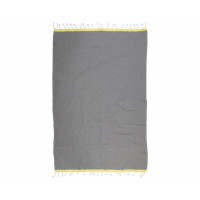 Полотенце Barine Pestemal - Basak Grey-Yellow серо-желтое 95х165 см
