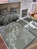 Постельное белье La Maison Vinya V-1 из муслина евро с вышивкой Постельное белье La Maison Vinya V-1 из муслина евро с вышивкой