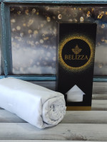 Простирадло Belizza сатин біла 280х280 см з наволочками
