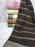 Набор махровых полотенец Sweet dreams из 6 шт. 70х140 см. Zigzag kahve