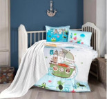 Постільна білизна First Choice Baby Digital Satin Nirvana Discover з пледом-покривалом для малюків