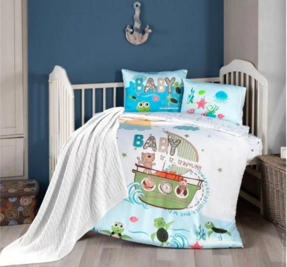 Постільна білизна First Choice Baby Digital Satin Nirvana Discover з пледом-покривалом для малюків