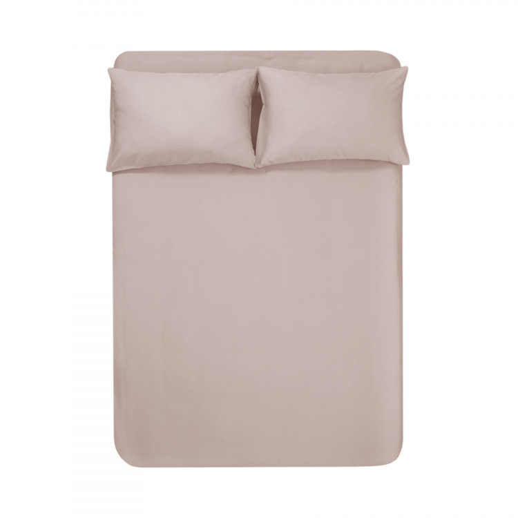 Простирадло на гумці з наволочками Penelope - Celine pink рожевий 200x200 + 50x70 см (2 шт.)