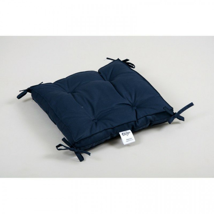 Подушка на стул Lotus Optima синяя 40х40 + 5 см