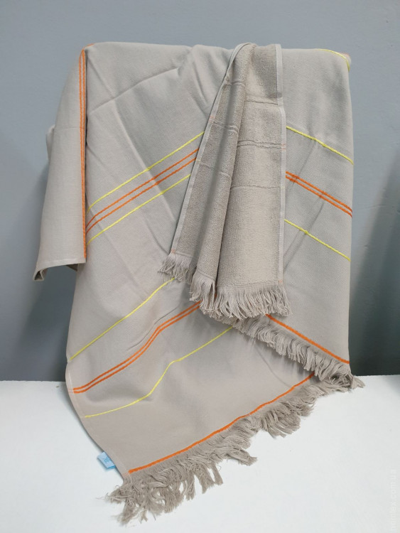 Полотенце пляжное Rocco Design с бахромой 90x190 см, модель 6