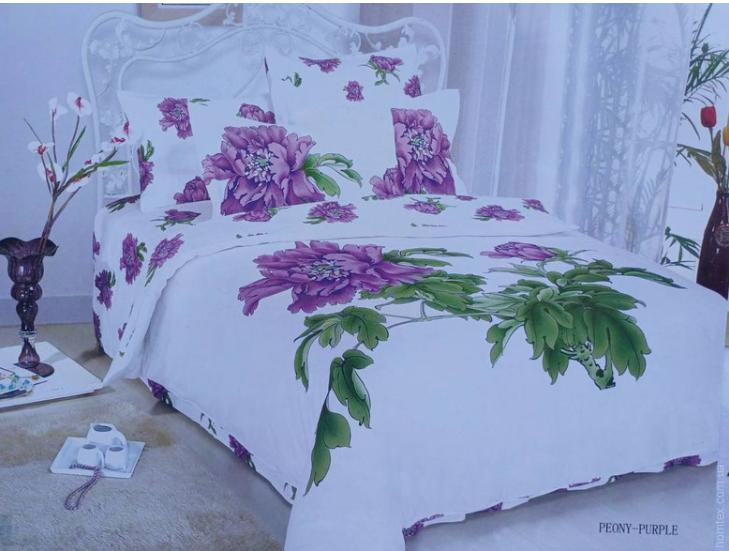 Постельное белье Dophia Peony Purple евро Постельное белье Dophia Peony Purple евро