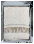 Махровая простынь Cotton Sikel Cali krem 200х220 см