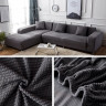 Набор чехлов HomyTex водоотталкивающий на угловой диван 3.2 серый