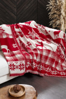 Плед - покрывало First Choice Deer scarlet 140x200 см