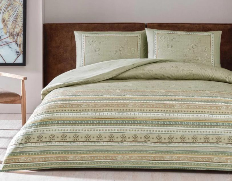 Постільна білизна TAC Maris beg ранфорс євро