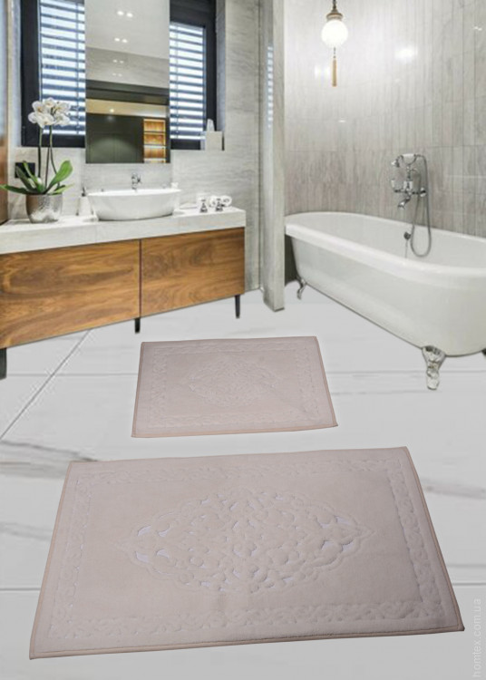 Набор ковриков для ванной комнаты Diva Liza Ecru 60x100+50x60 см