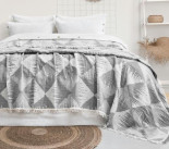 Муслинове покривало Saheser Dolce Gri 240x260 см