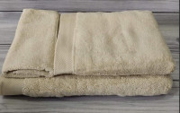 Набір махрових рушників Soft Cotton з 3 шт (30х50 см + 50х100 см + 75х150 см) бежевий
