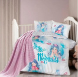 Постільна білизна First Choice Baby Digital Satin Nirvana Mermaid з пледом-покривалом для малюків