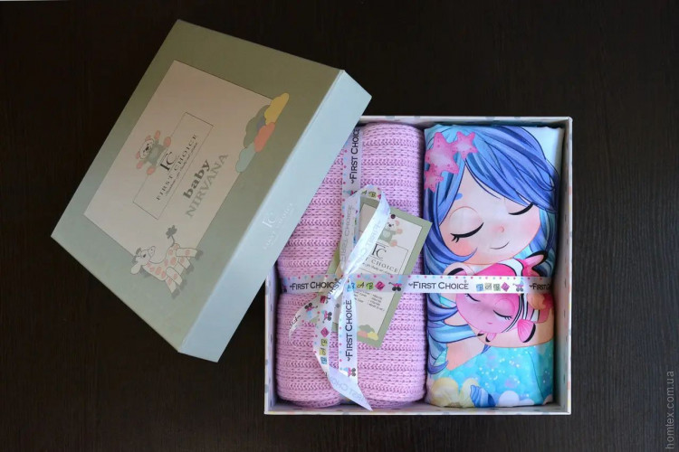 Постільна білизна First Choice Baby Digital Satin Nirvana Mermaid з пледом-покривалом для малюків