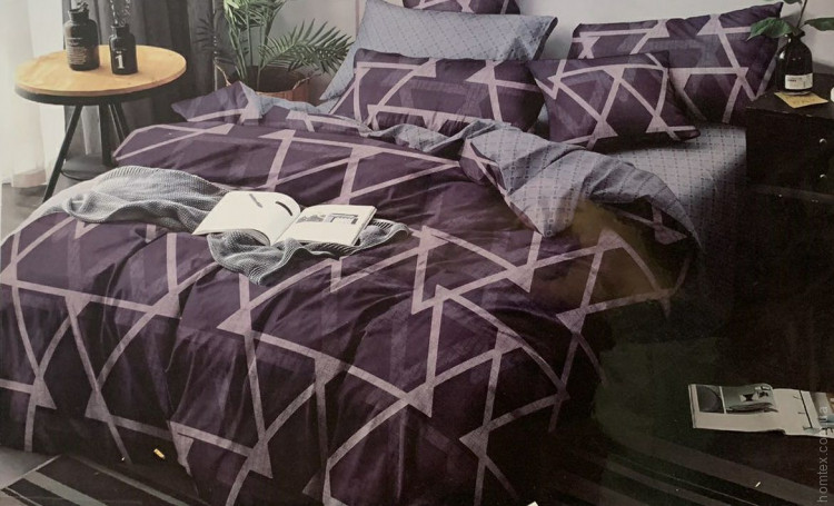 Комплект постельного белья Koloco Bayun 705 фиолетовый евро 