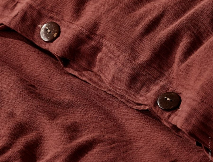 Постельное белье Buldans Agora burnt bordo бордовый евро 