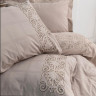Постільна білизна Saheser Rocco Bej євро 200х220 jacquard