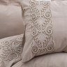 Постільна білизна Saheser Rocco Bej євро 200х220 jacquard