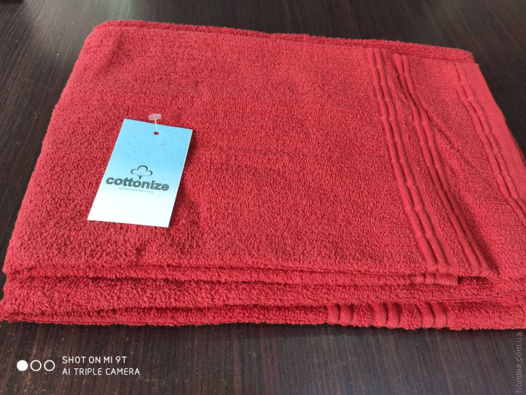 Набор махровых полотенец Cottonize красный из 2 шт. 