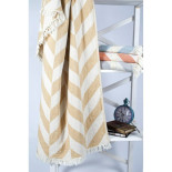 Плед-накидка Barine Fishbone Throw Mustard 130x180 см 