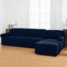 Набір чохлів HomyTex водовідштовхувальний на кутовий диван 3.2 синій