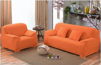 Чехол на диван трехместный HomyTex Оранжевый