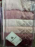 Набор махровых полотенец Doruk из 6-ти шт Мод.7 50х90 см 