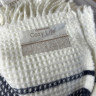 Плед хлопковый Merinos Cozy Life 180x220 см, Blue krem