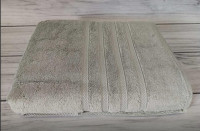 Набір махрових рушників Soft Cotton Boheme з 2 шт (50х100 см + 85х150 см) світло-сірий