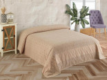 Простынь махровая Uniko crown home 220x240 см Ромб бежевая
