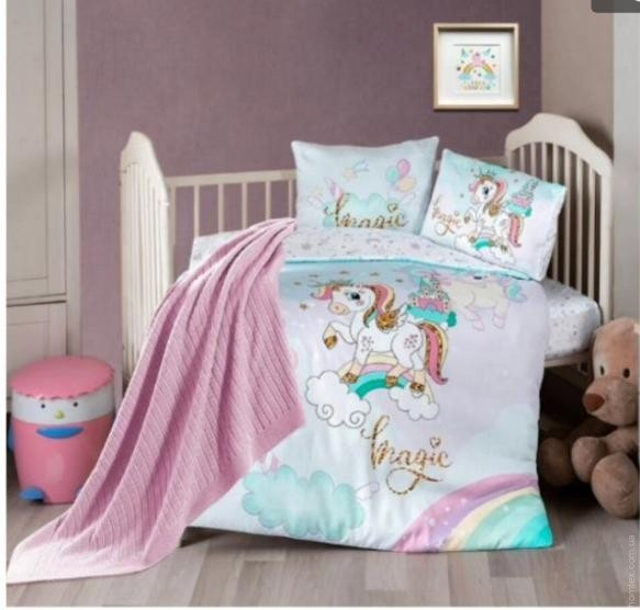 Постільна білизна First Choice Baby Digital Satin Nirvana Magic з пледом-покривалом для малюків