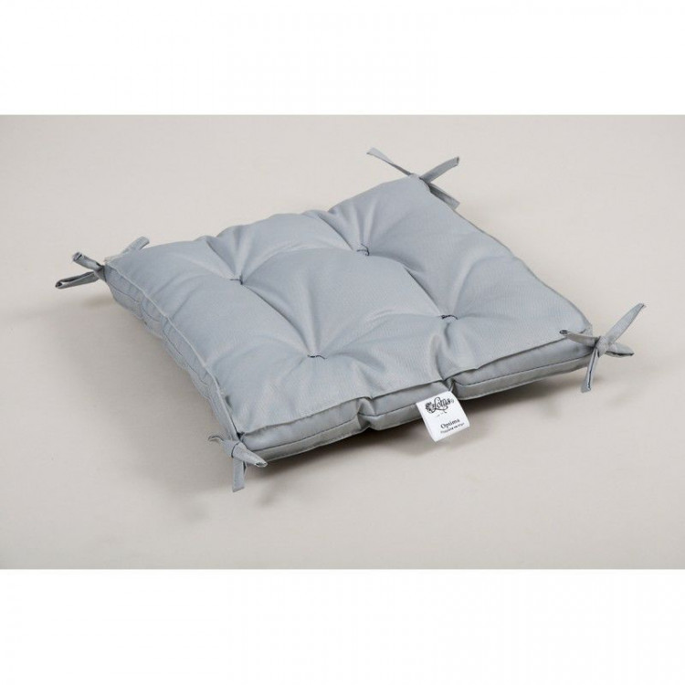 Подушка на стул Lotus Optima серая 40х40 + 5 см 