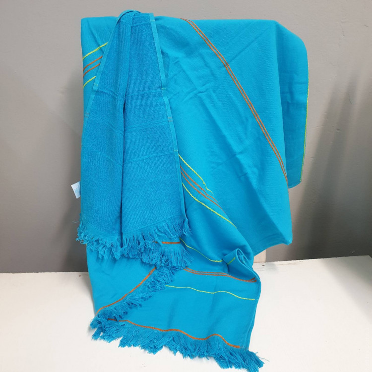 Полотенце пляжное Rocco Design с бахромой 90x190 см, модель 8