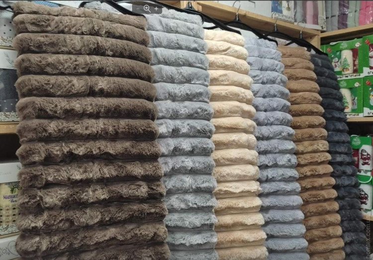 Плед пухнастий Koloco Кролик зі штучного хутра 200x230 см, колір в асортименті