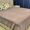 Бамбукове піке - покривало на ліжко Mylinn Home 220x260 см світло-лілове