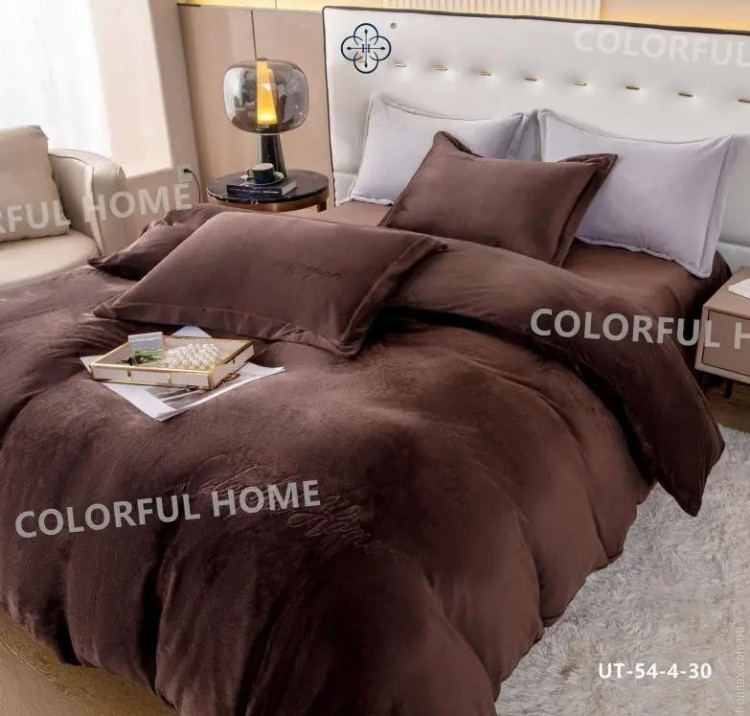 Постільна білизна Colorful Home велюр UT-54-4-30 V01 євро
