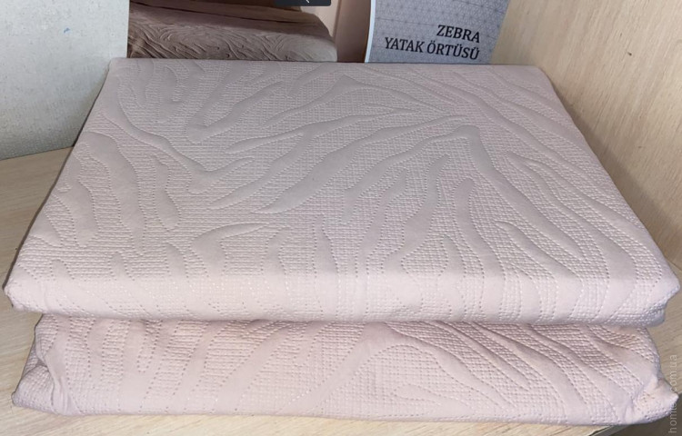 Покривало Le Vele Zebra 240х260 см пудрове