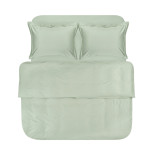Постельное белье Lotus Home сатин Dakota Modern ментоловое полуторный