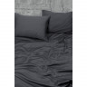 Простынь с наволочками Penelope Stella antracite серый 280x300 см 