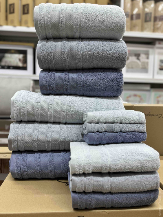 Набор махровых полотенец Coton Delux из 3 шт 50х90 см модель 7