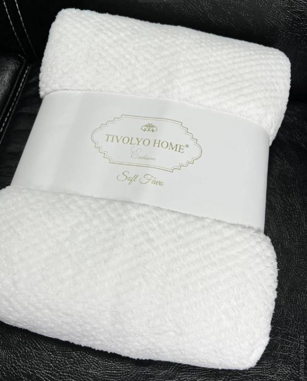 Плед Tivolyo Home Soft Favo 160x220 см белый