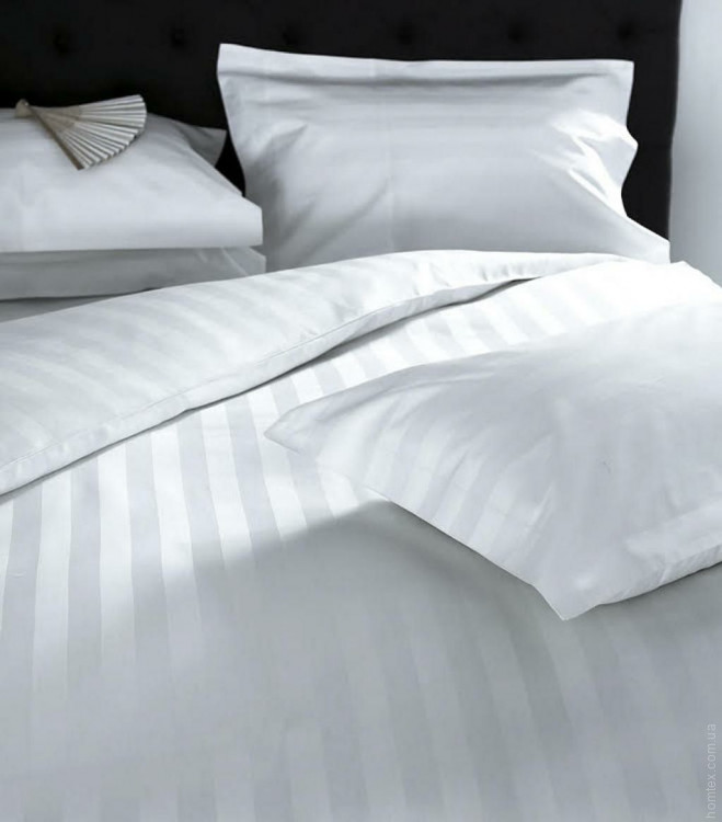 Постельное белье Boston Textile Jefferson Sateen white Stripe полуторный 145x215 см