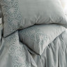 Постільна білизна Saheser Rocco Mint євро 200х220 jacquard
