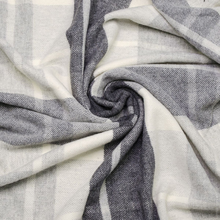 Плед Вултекс Тоскана бело-серо-т.серый 140x200 см 