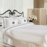 Постельное белье Gul Guler Motif White-Black с вышивкой евро 